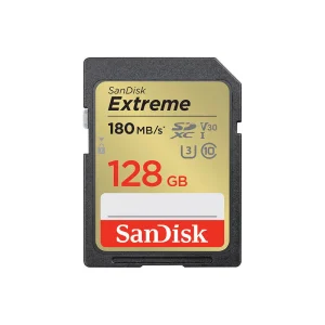 SanDisk Extreme SD UHS I 128GB Card for 4K Video for DSLR and Mirrorless Cameras