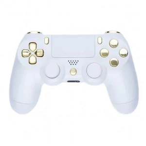 PLAYSTATION 4 CONTROLLER - PIANO WHITE & GOLD