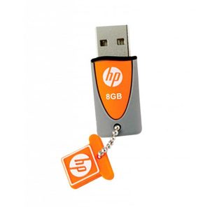 Memoria USB, Pen Drive, Unidad Flash, HP, USB 2.0, Modelo v245o, Naranja – 8 GB