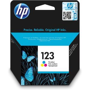 HP Hp 123 Tri-Color Original Ink Cartridge [F6V16AE]  Works With Hp Deskjet
