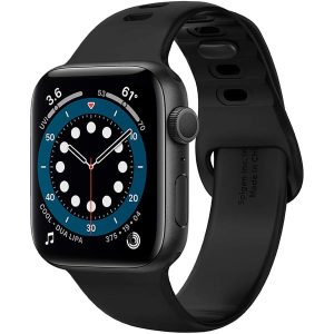 Spigen Silicone Fit Apple Watch Band Black