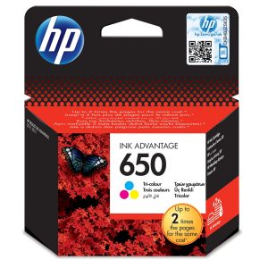 HP 650 Tri-Colour Ink Cartridge
