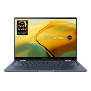 ASUS ZENBOOK 14 FLIP OLED UP3404VA-OLEDI7B | Intel 13th Gen i7 1360P, 16GB RAM, 1TB SSD, Intel IRIS XE, 14"OLED WQ+ Touch Screen, Win11 Home, Eng-Arab K/B, Blue