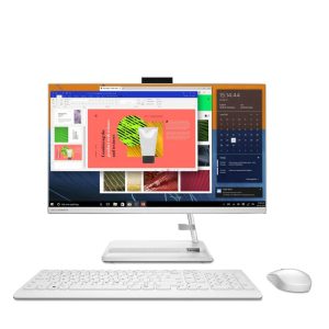 LENOVO IDEACHENTRE AIO 3 24ALC6 -F0G100TCAX | AMD R7 7730U, 16GB RAM, 512GB SSD, 23.8"FHD, AMD Radeon Graphics, Win11 Home, White, Wireless KeyBoard & Mouse